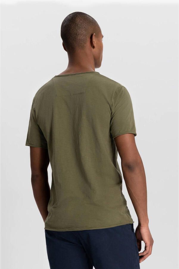DSTREZZED Heren Polo's & T-shirts Mc. Queen Basic Tee Organic Slub Jersey Donkergroen - Foto 5