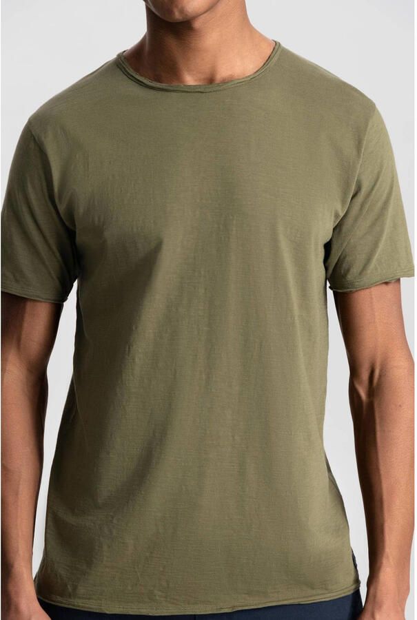DSTREZZED Heren Polo's & T-shirts Mc. Queen Basic Tee Organic Slub Jersey Donkergroen - Foto 6