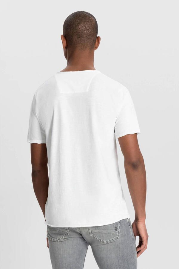 DSTREZZED Heren Polo's & T-shirts Mc. Queen Basic Tee Organic Slub Jersey Wit - Foto 6