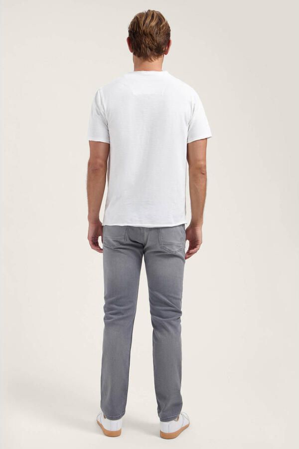 DSTREZZED Heren Polo's & T-shirts Mc. Queen Basic Tee Organic Slub Jersey Wit - Foto 6