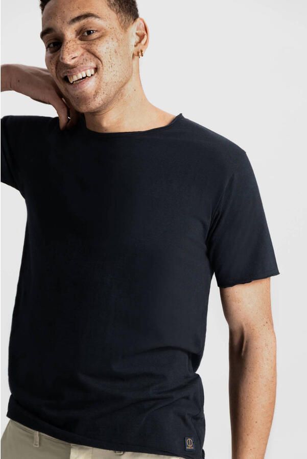 DSTREZZED Heren Polo's & T-shirts Mc. Queen Basic Tee Organic Slub Jersey Zwart - Foto 6