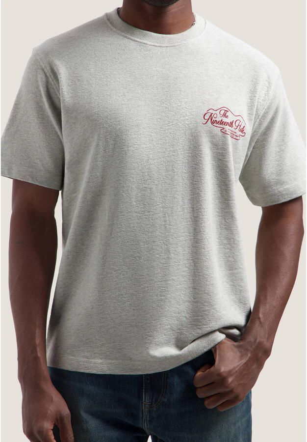 Dstrezzed relaxed fit T-shirt met backprint grijs