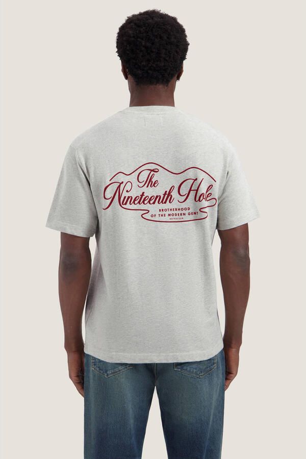 Dstrezzed relaxed fit T-shirt met backprint grijs - Foto 2
