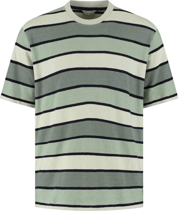 Dstrezzed relaxed gestreept T-shirt groen