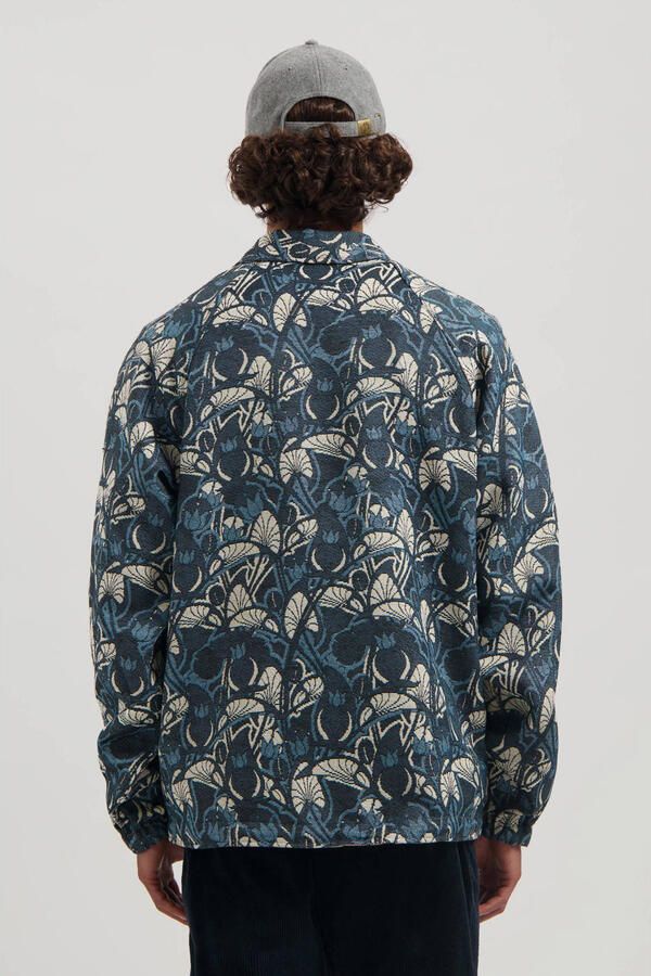 Dstrezzed reversible overshirt donkerblauw beige - Foto 6