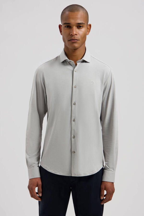 Dstrezzed slim casual overhemd grijs