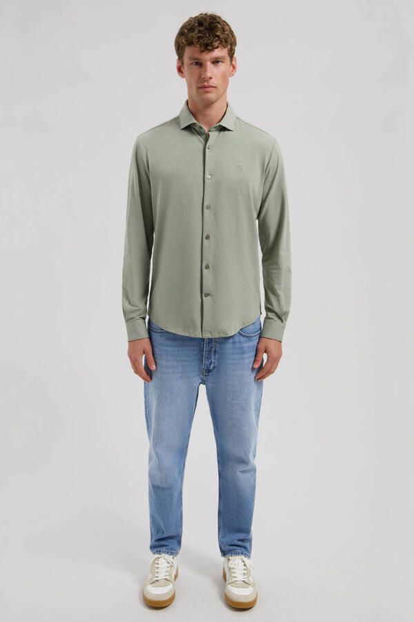 Dstrezzed slim casual overhemd groen - Foto 2