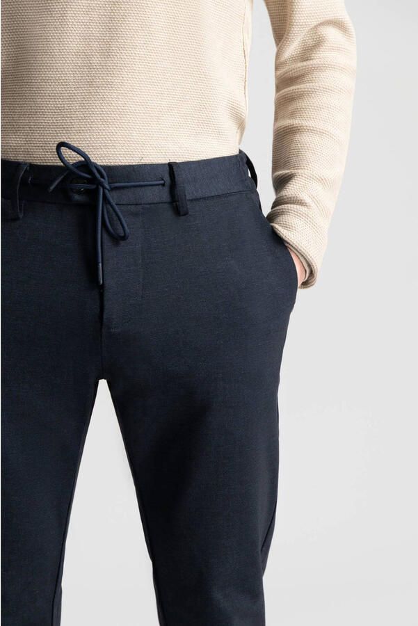 DSTREZZED Heren Broeken The Lancaster Tapered Jogger Pattern Sweat Donkerblauw - Foto 6