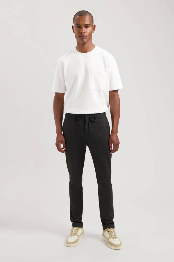 DSTREZZED Heren Broeken The Lancaster Tapered Jogger Pattern Sweat Zwart - Foto 7
