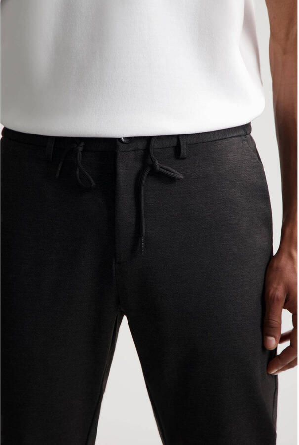 DSTREZZED Heren Broeken The Lancaster Tapered Jogger Pattern Sweat Zwart - Foto 2