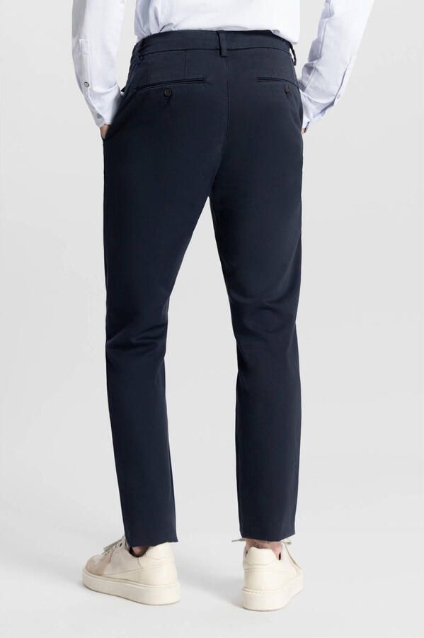 DSTREZZED Heren Broeken Lancaster Twill Knit Tapered Jogger Donkerblauw - Foto 6