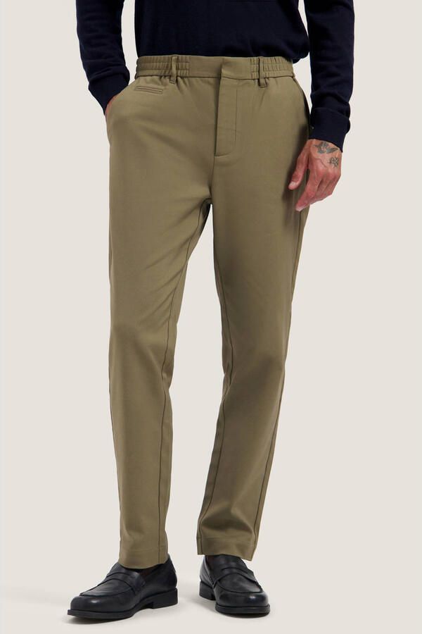 Dstrezzed tapered chino grijs