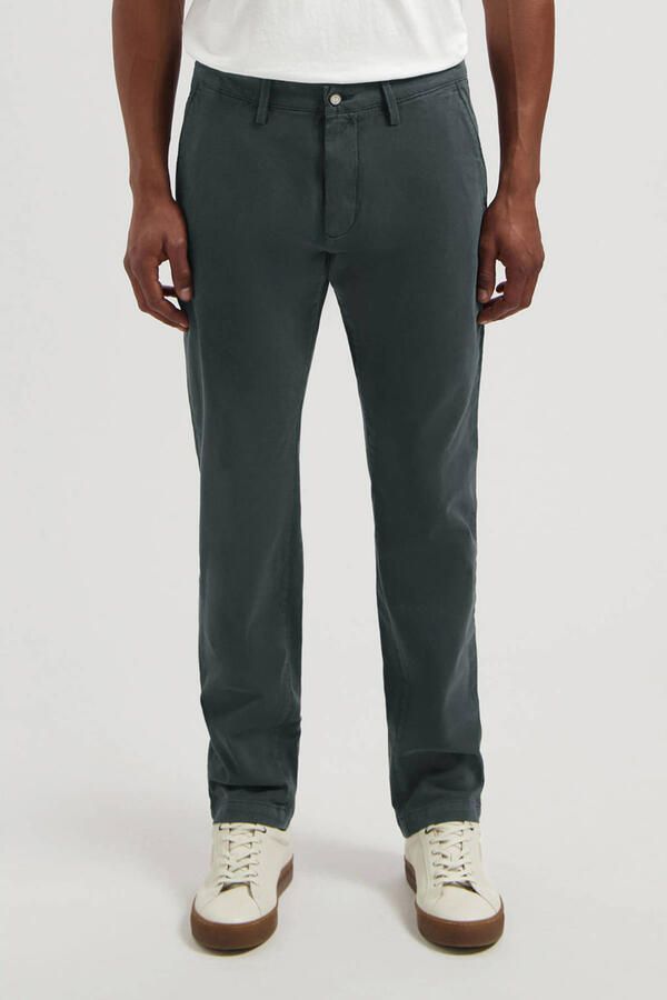 Dstrezzed tapered chino petrol