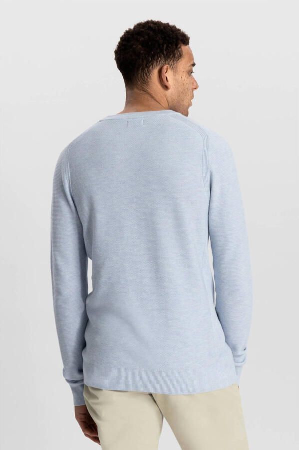 DSTREZZED Heren Truien & Vesten Mercury Crew Melange Slub Blauw - Foto 2