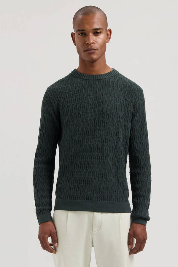 DSTREZZED Heren Truien & Vesten Novel Crewneck Donkergroen - Foto 6