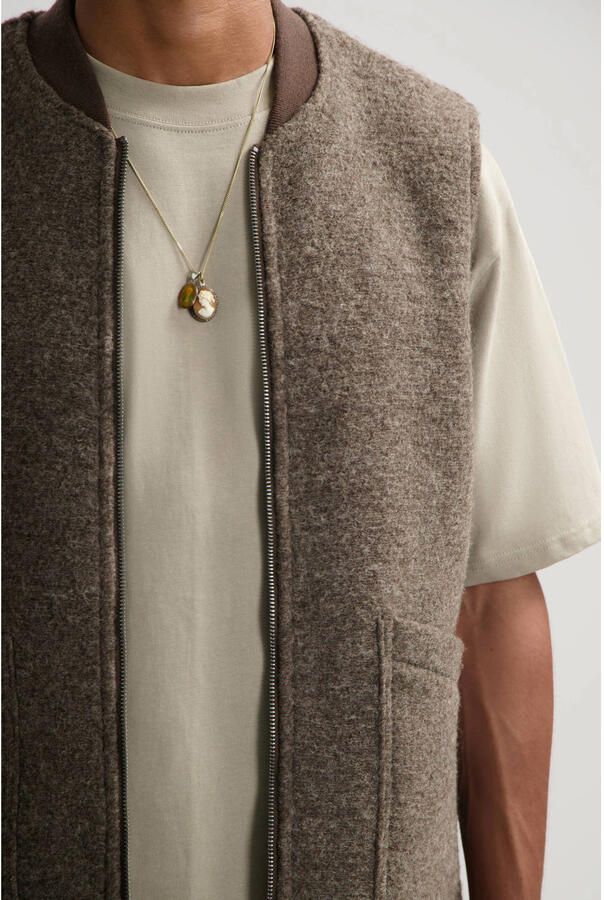 DSTREZZED Heren Truien & Vesten Nils Gilet Bruin - Foto 5