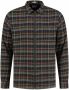 Dstrezzed Donkergroene Overshirt Shirt Jacket Zip Flannel Check - Thumbnail 2