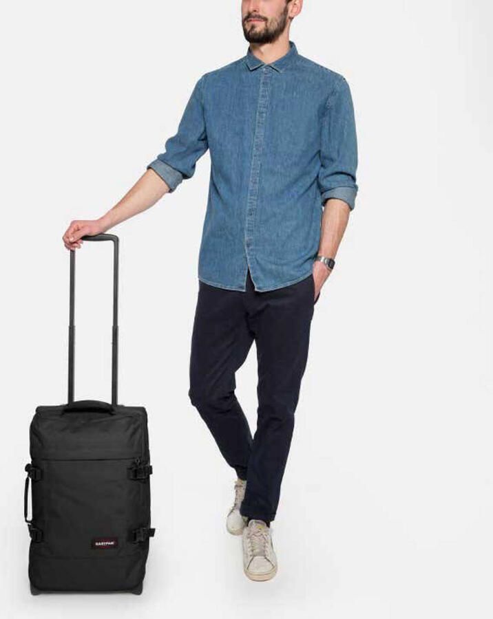 Eastpak Triple Denim Trolley voor stijlvol en praktisch reizen Black Unisex - Foto 2