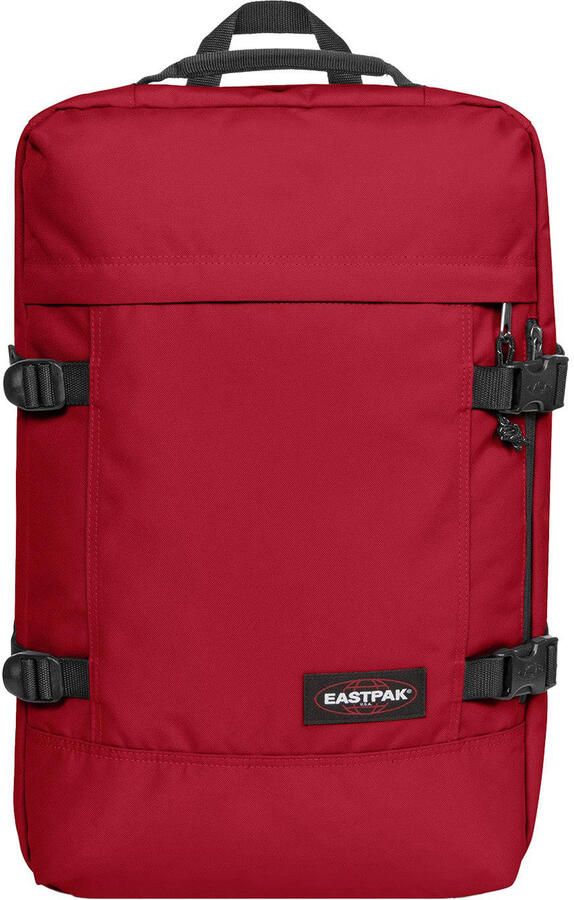 Eastpak Zachte bagage trolley TRAVELPACK SCARLET RED Reisbagage duffel-tas rugzak vrijetijds rugzak