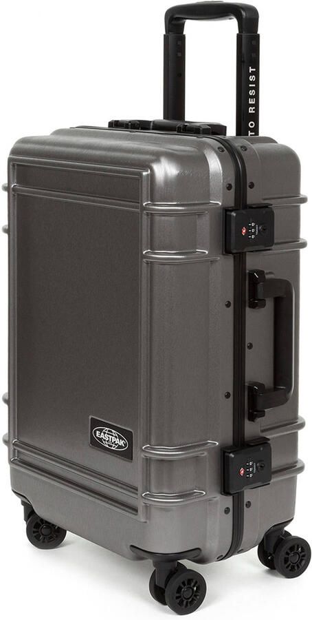 Eastpak Hardshell-trolley RESIST'R CASE S BRUSHED METAL met 30 jaar garantie