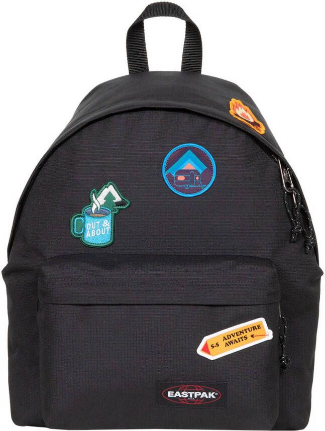 Eastpak rugzak Padded Pak'r met patches zwart
