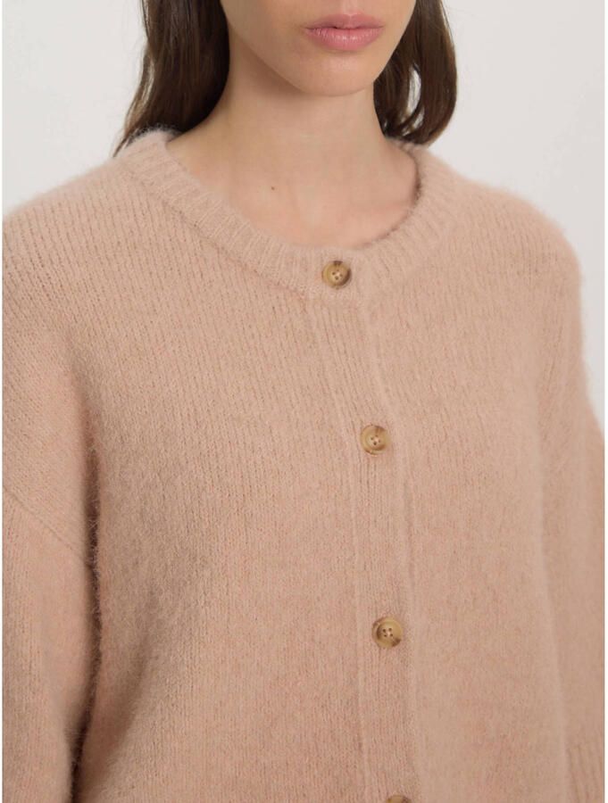 EDITED Dames Tops & T-shirts Oline Knit T-shirt Beige - Foto 6