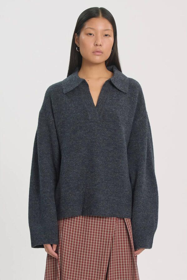 EDITED Dames Truien & Vesten Taria Jumper Donkergrijs