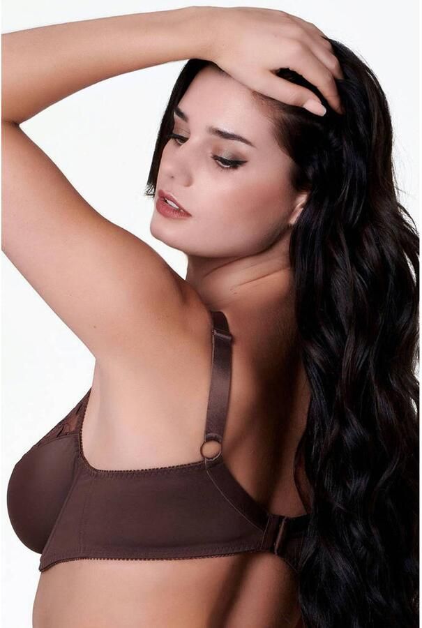 Elbrina niet-voorgevormde beugel-bh bruin - Foto 2