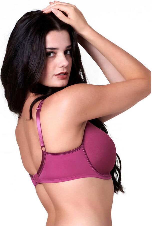 Elbrina niet-voorgevormde beugel-bh donkerroze - Foto 2
