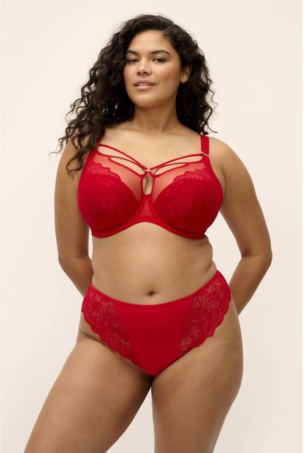 Elomi Brianna niet-voorgevormde plunge-bh met beugel rood