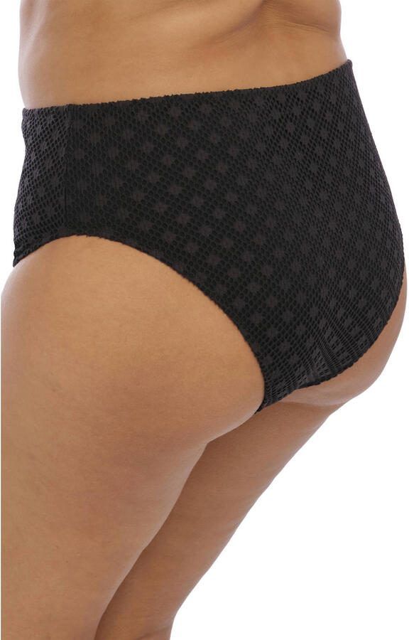 Elomi high waist crochet bikinibroekje Bazaruto zwart
