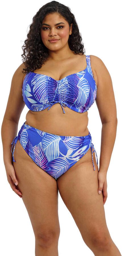Elomi high waist bikinibroekje Maluku Island blauw