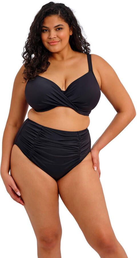 Elomi high waist bikinibroekje Plain Sailing zwart