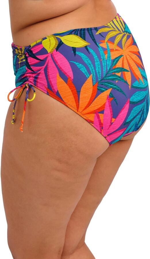 Elomi high waist bikinibroekje Porto Rafti blauw roze groen - Foto 2