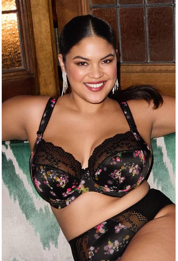 Elomi Lucie niet-voorgevormde plunge beugel-bh zwart - Foto 2