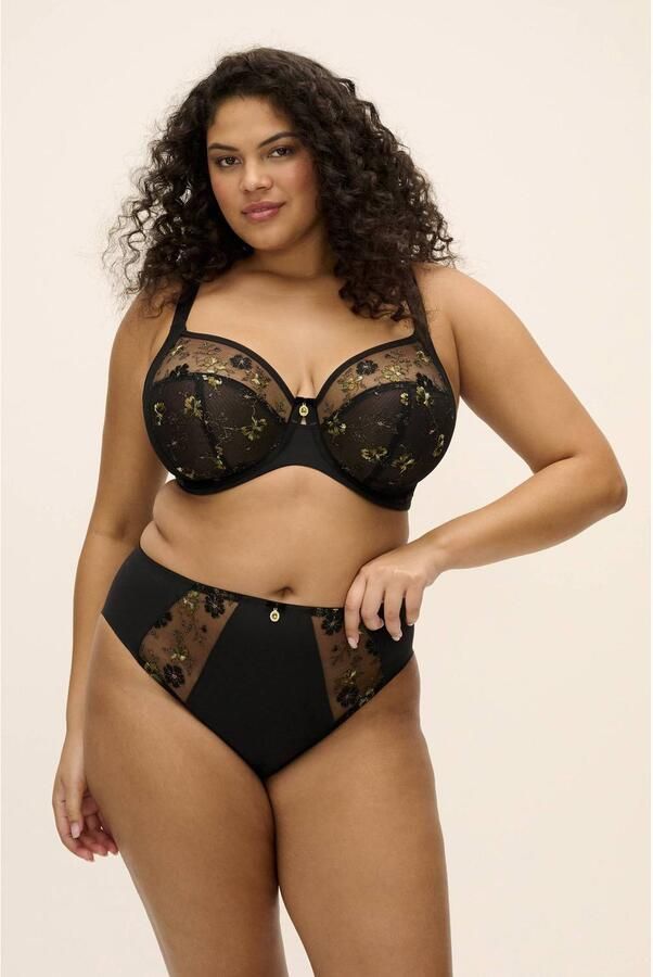 Elomi Lyriana maxislip zwart