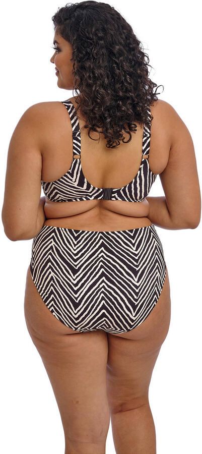Elomi niet-voorgevormde beugel bikinitop Fiji Falls zwart wit - Foto 3