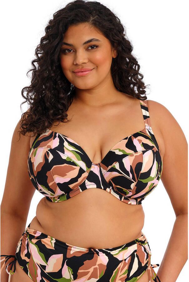 Elomi niet-voorgevormde beugel bikinitop Ocean Avenue zwart multi - Foto 2