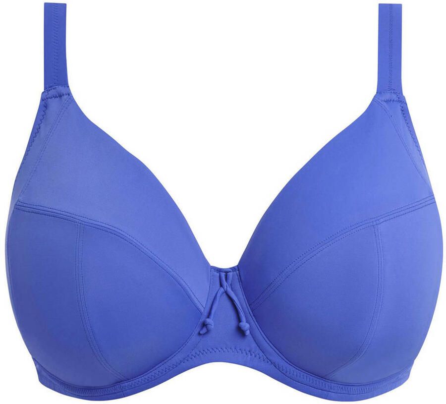 Elomi niet-voorgevormde beugel bikinitop Plain Sailing blauw
