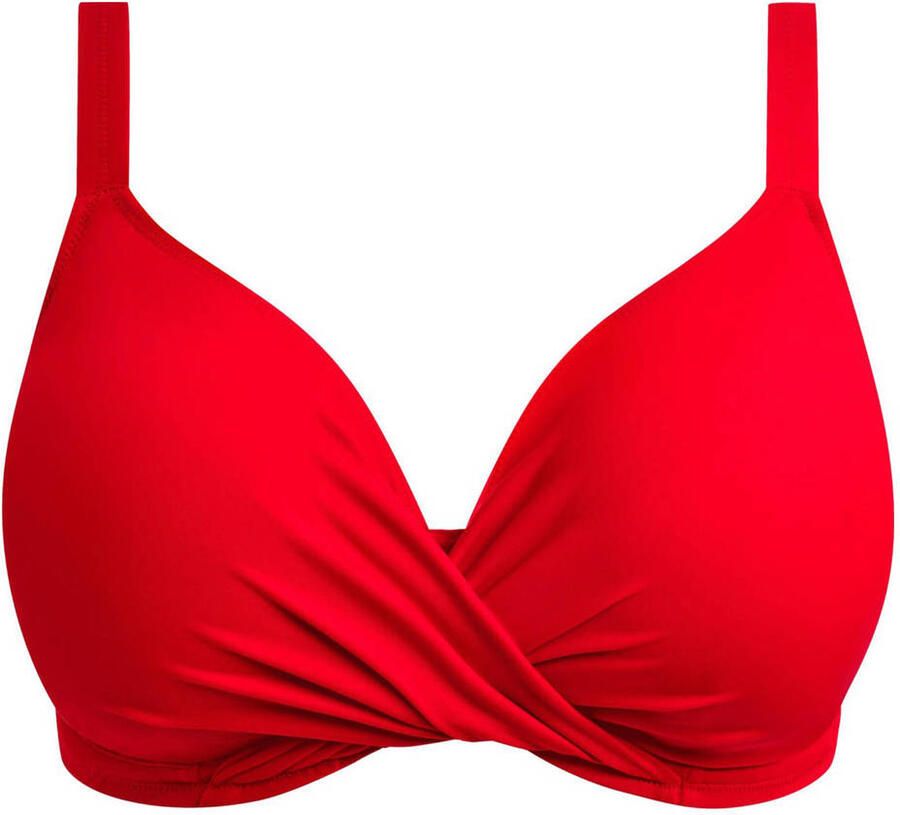 Elomi niet-voorgevormde beugel bikinitop Plain Sailing rood