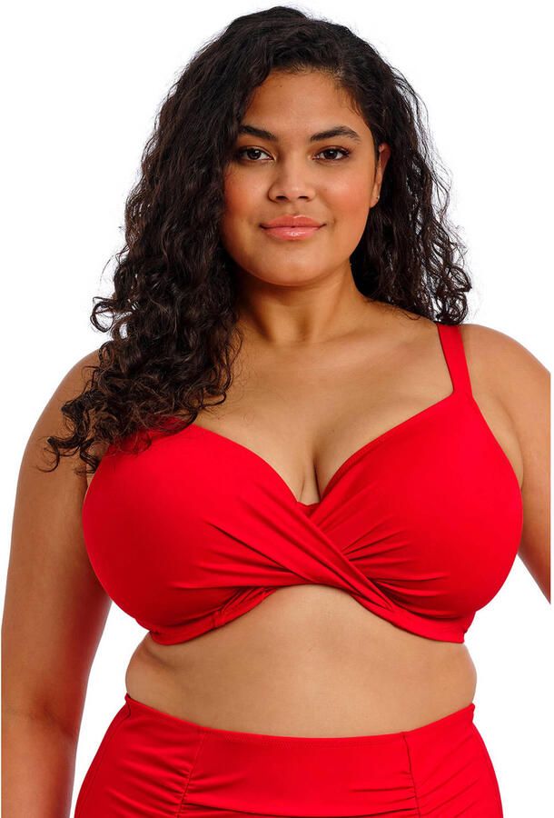 Elomi niet-voorgevormde beugel bikinitop Plain Sailing rood - Foto 2