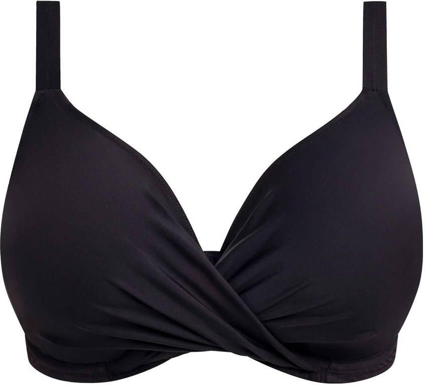 Elomi niet-voorgevormde beugel bikinitop Plain Sailing zwart
