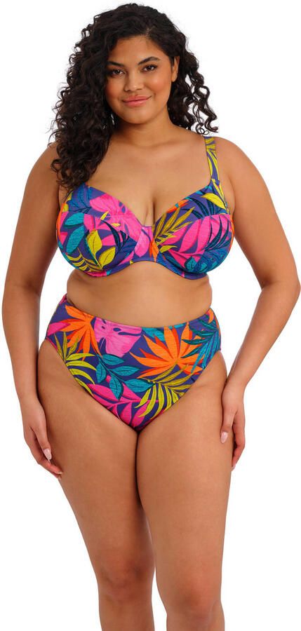 Elomi niet-voorgevormde beugel bikinitop Porto Rafti blauw roze groen - Foto 3
