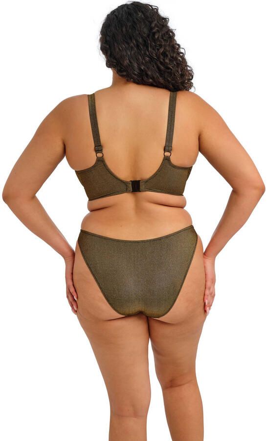 Elomi niet-voorgevormde beugel bikinitop Sunset Shimmer met lurex bruin - Foto 2