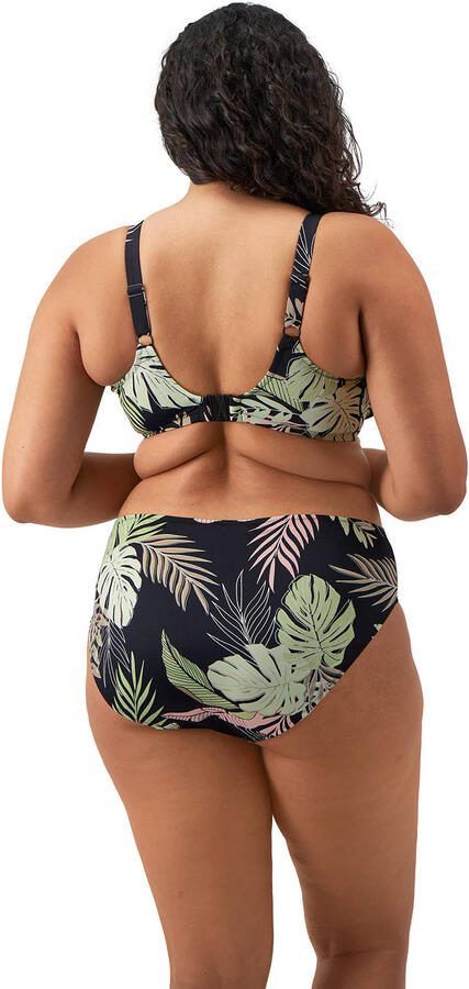 Elomi niet-voorgevormde beugel bikinitop Tropical Retreat zwart lichtgroen roze - Foto 3