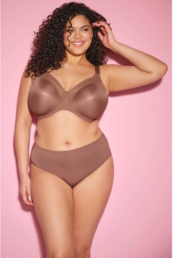 Elomi niet-voorgevormde beugelbh Smooth bruin
