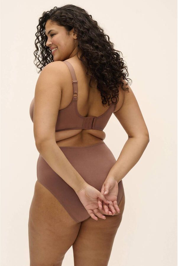 Elomi niet-voorgevormde beugelbh Smooth bruin - Foto 3