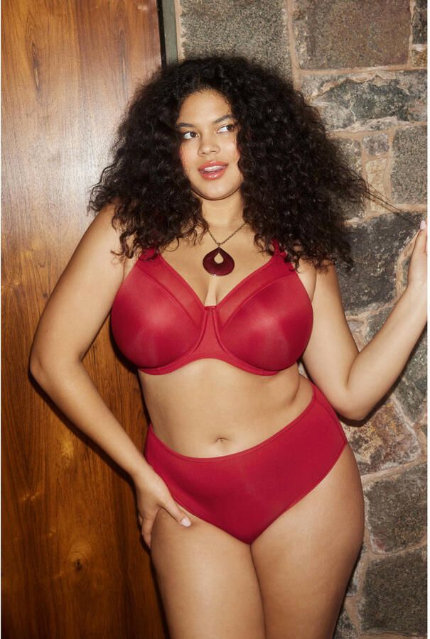 Elomi niet-voorgevormde beugelbh Smooth rood - Foto 2