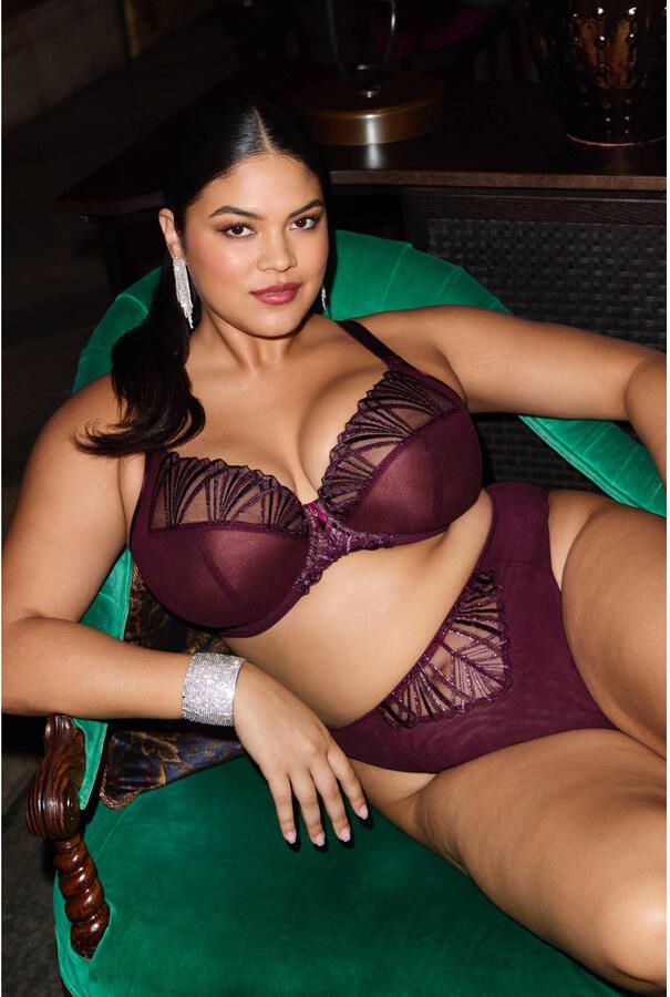 Elomi Reja seamless slip aubergine - Foto 2