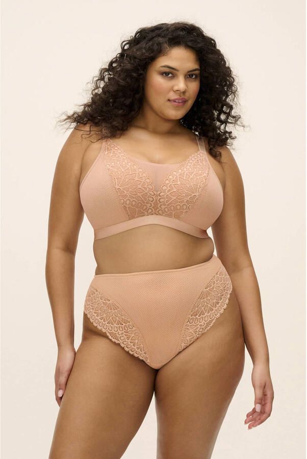 Elomi Tiernie niet-voorgevormde bralette lichtbeige